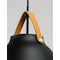 Maxim Lighting Nordic 1-Light 19" Wide Tan Leather / Black Pendant Light 11358TNBK - alternate 2